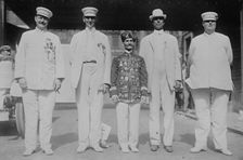 Biggest 4 Shriners at Rochester (end to end they are 26 ft. 1 in.), between c1910 and c1915. Creator: Bain News Service