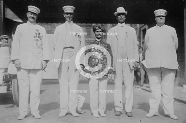 Biggest 4 Shriners at Rochester (end to end they are 26 ft. 1 in.), between c1910 and c1915. Creator: Bain News Service.