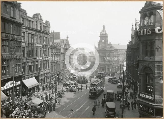 Bigg Market, Newcastle-upon-Tyne, 1925-1930. Creator: Harry Ord Thompson.
