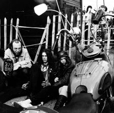 Bikers at a pop festival in Hyde Park, 1970. Creator: Henry Grant