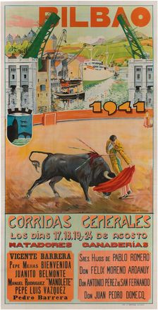Bilbao. Corridas generales, 1941. Creator: Quintana, Jose María (1871-1944)