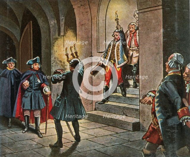 'Bild 76: Friedrich Der Grosse Im Schloss Lissa. 5. Dezember 1757', 1936. Creator: Unknown.