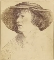 Bildniss einer Unbekannten, 1861. Creator: Charles Von Bouell