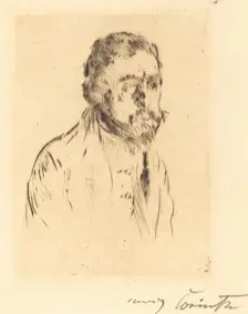Bildnisstudie H. St. (Portrait Study of H. St.), 1920. Creator: Lovis Corinth