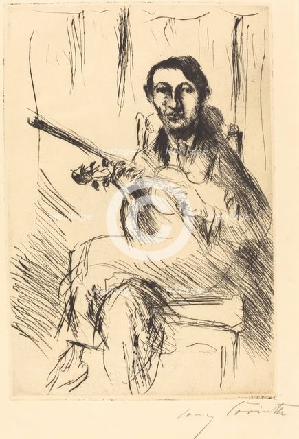 Bildnis Andreas Weissgaerber (Portrait of Andreas Weissgaerber), 1919. Creator: Lovis Corinth.
