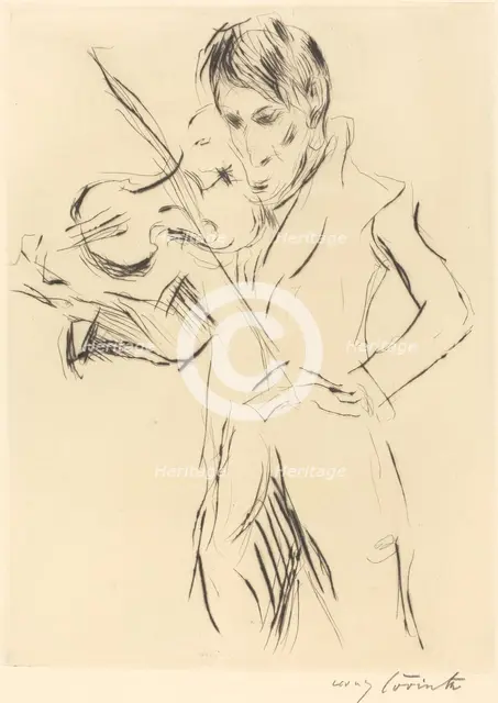 Bildnis Andreas Weissgaerber (Portrait of Andreas Weissgaerber), 1919. Creator: Lovis Corinth.