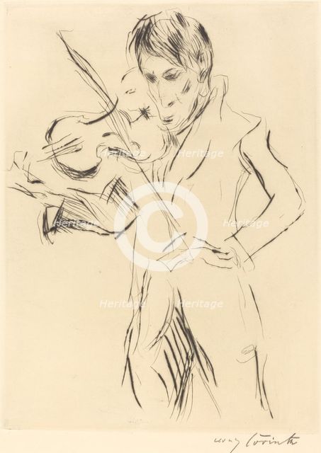 Bildnis Andreas Weissgaerber (Portrait of Andreas Weissgaerber), 1919. Creator: Lovis Corinth.