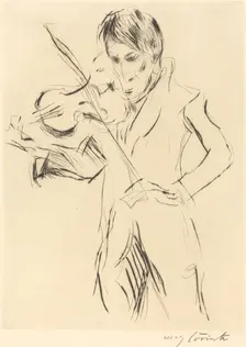Bildnis Andreas Weissgaerber (Portrait of Andreas Weissgaerber), 1919. Creator: Lovis Corinth