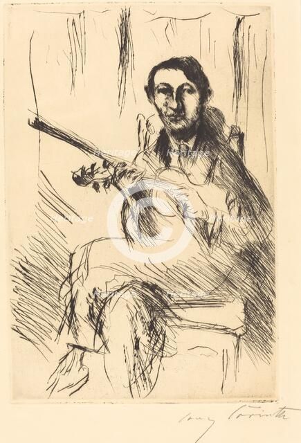 Bildnis Andreas Weissgaerber (Portrait of Andreas Weissgaerber), 1919. Creator: Lovis Corinth.