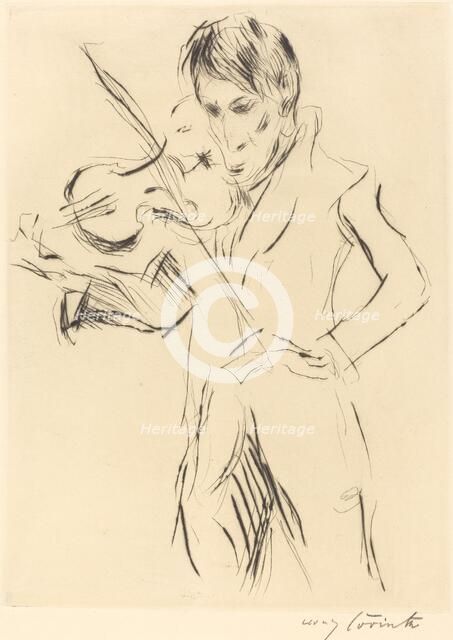 Bildnis Andreas Weissgaerber (Portrait of Andreas Weissgaerber), 1919. Creator: Lovis Corinth.