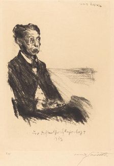 Bildnis des Grafen Keyserling (Portrait of Count Keyserling), 1919. Creator: Lovis Corinth