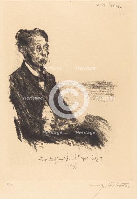 Bildnis des Grafen Keyserling (Portrait of Count Keyserling), 1919. Creator: Lovis Corinth.