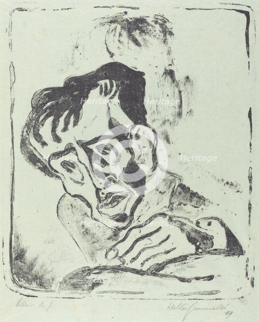 Bildnis Dr. Gr., 1919. Creator: Walter Gramatté.