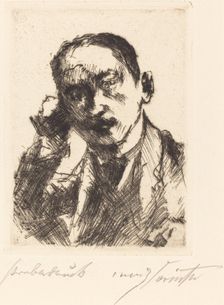 Bildnis K.S. (Portrait of K.S.), 1920. Creator: Lovis Corinth