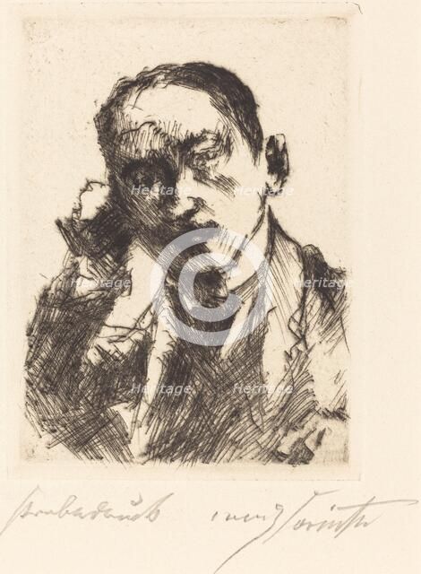 Bildnis K.S. (Portrait of K.S.), 1920. Creator: Lovis Corinth.