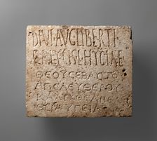 Bilingual Funerary Inscription, A.D. 14-100. Creator: Unknown