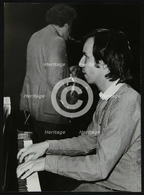 Bill Cunliffe and Steve Marcus, playing at the Royal Festival Hall, London, 1985. Creator: Denis Williams.