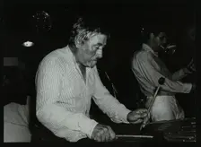 Bill Le Sage playing the vibraphone at The Bell, Codicote, Hertfordshire, 12 September 1982. Creator: Denis Williams