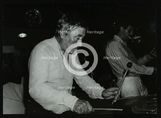 Bill Le Sage playing the vibraphone at The Bell, Codicote, Hertfordshire, 12 September 1982. Creator: Denis Williams.