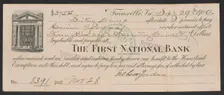 Bill of exchange between Carrie Jordan and Nelson Jordan, September 29, 1909. Creator: Unknown