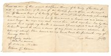 Bill of sale for Sam purchased by Edward Rouzee, January 14, 1800. Creator: Unknown