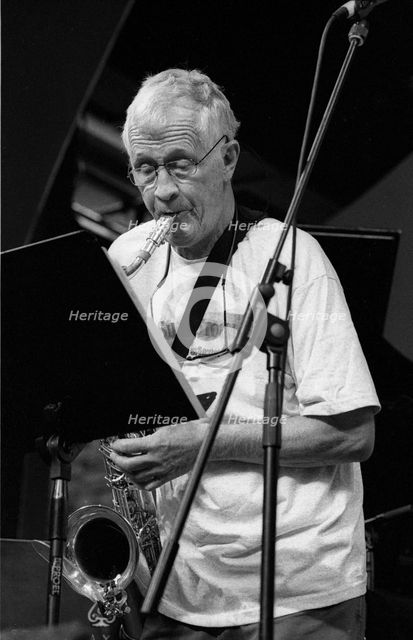 Bill Perkins, Brecon Jazz Festival, Brecon, Powys, Wales, August 2000.  Artist: Brian O'Connor.