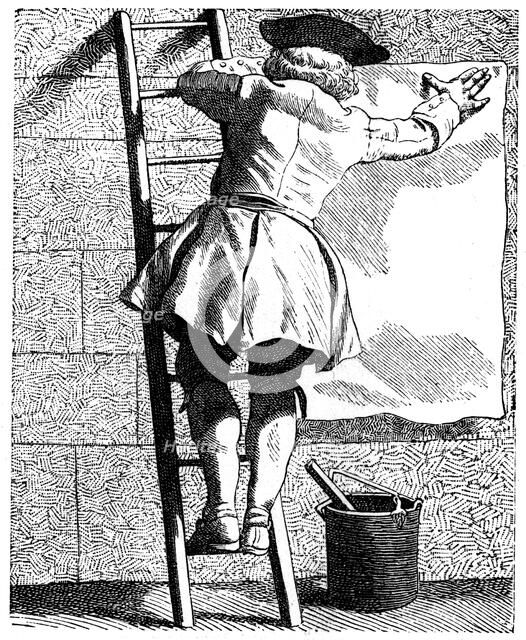 Bill Sticker, 1737-1742.Artist: Bouchardon