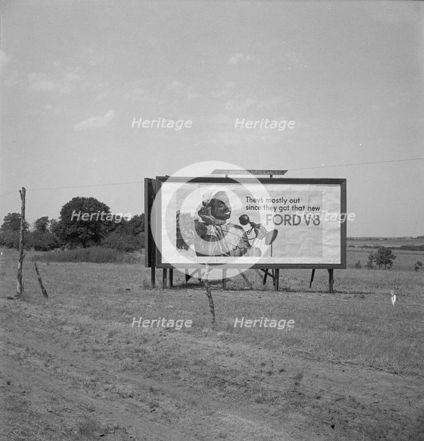 Billboard sign, Southern California, near Los Angeles, 1936. Creator: Dorothea Lange.
