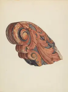 Billethead from "Myrtie B. Crowley", c. 1939. Creator: Jane Iverson