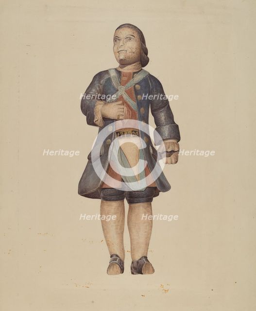 Billethead Soldier, 1935/1942. Creator: Unknown.