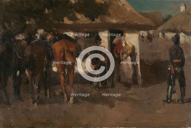 Billeting the Troops, 1880-1919. Creator: George Hendrik Breitner.