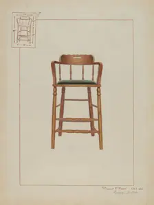 Billiard Chair, c. 1937. Creator: Vincent P. Rosel