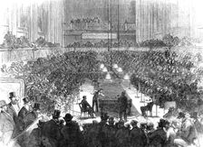 Billiard-match for the Championship, at St. James's Hall, 1870. Creator: Unknown
