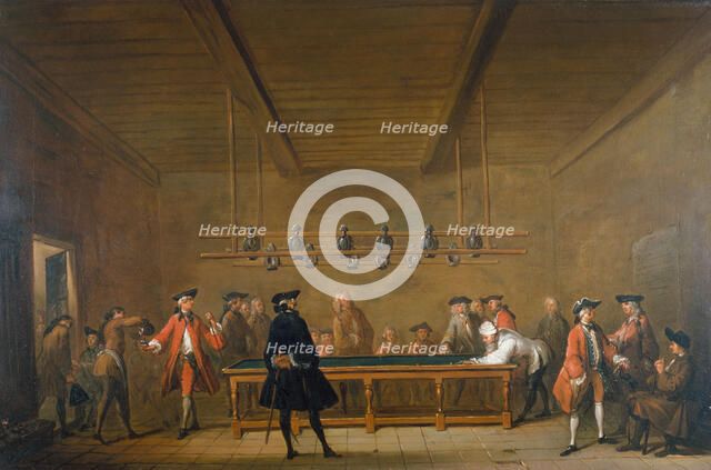 Billiard Party, c1720. Creator: Jean-Simeon Chardin.