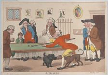 Billiards, March 1, 1803., March 1, 1803. Creator: Thomas Rowlandson