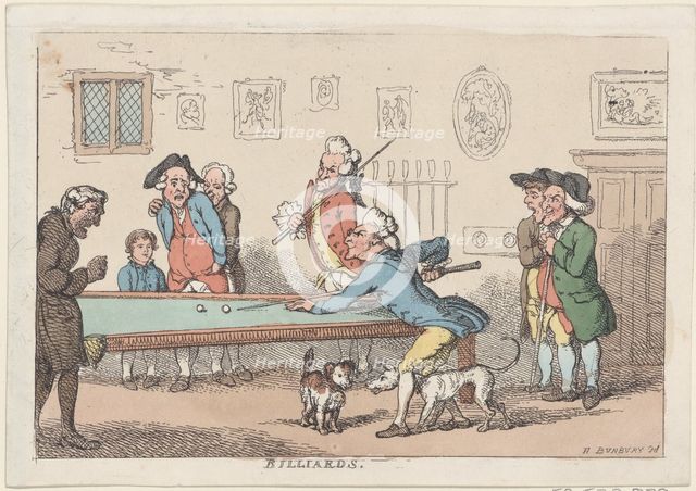 Billiards, after 1803., after 1803. Creator: Anon.