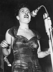 Billie Holiday (1915-1959), American jazz singer and songwriter, c1940s. Creator: Unknown