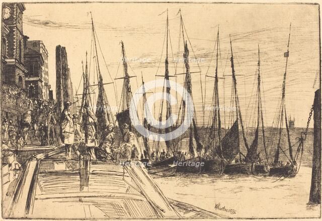 Billingsgate, 1859. Creator: James Abbott McNeill Whistler.