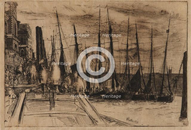 Billingsgate, 1859. Creator: James Abbott McNeill Whistler.