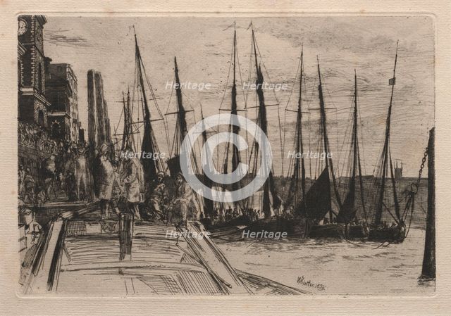 Billingsgate, 1859. Creator: James McNeill Whistler (American, 1834-1903).