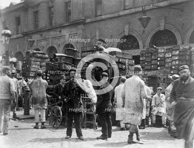 Billingsgate Market, London, 1893. Creator: Paul Martin.