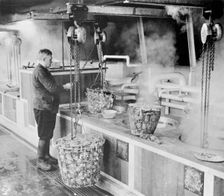 Billingsgate market, London, (c1930s?). Creator: Unknown