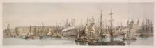 Billingsgate, Custom House and the Tower of London. Creator: Unknown
