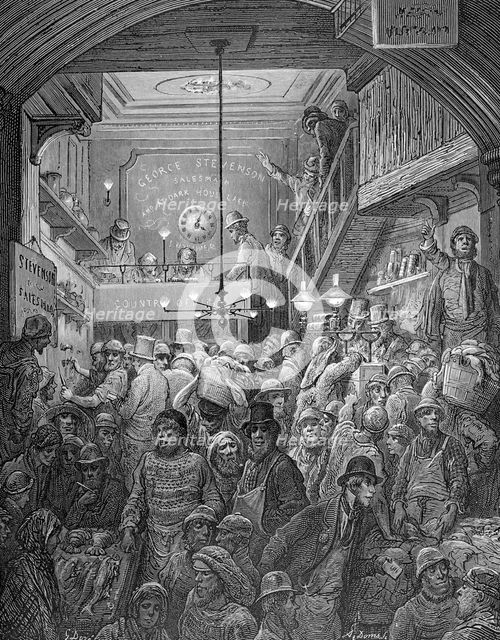 'Billingsgate - Early Morning', 1872. Creator: Albert Doms.