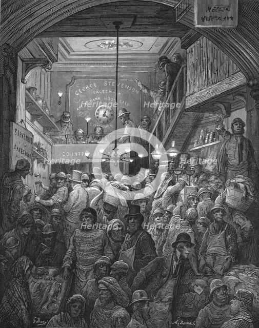 'Billingsgate - Early Morning', 1872.  Creator: Gustave Doré.