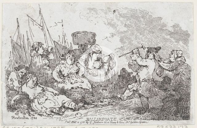 Billingsgate, February 4, 1786., February 4, 1786. Creator: Thomas Rowlandson.
