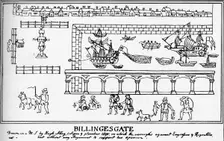 Billingsgate, London, 1598 (1904). Artist: Hugh Alley