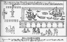 Billingsgate, London, 1598 (1904). Artist: Hugh Alley