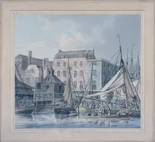 Billingsgate Wharf, London, c1790. Artist: Robert Clevely