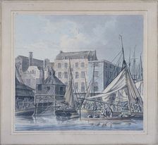 Billingsgate Wharf, London, c1790. Artist: Robert Clevely
